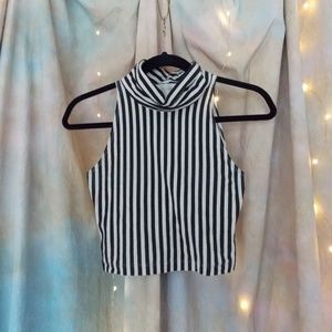 Women's size XS striped crop top